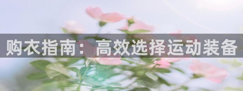 凯捷体育开户：购衣指南：高效选择运动装备