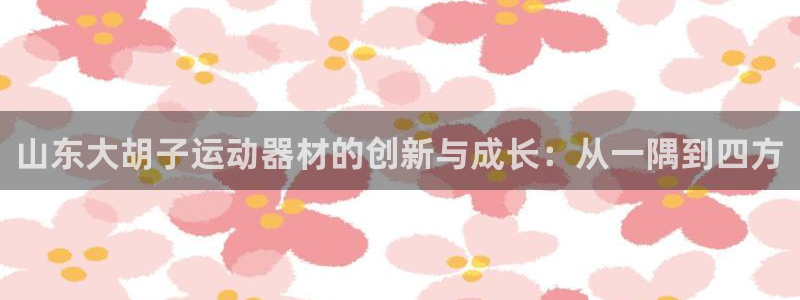 凯捷体育招商电话地址查询：山东大胡子运动器材的创新与成长：从
