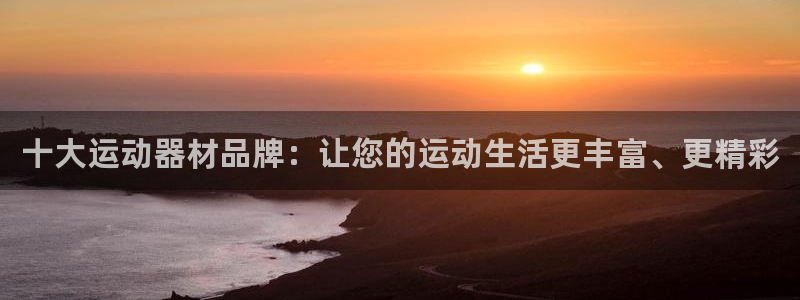 意昂平台体育：十大运动器材品牌：让您的运动生活更丰富